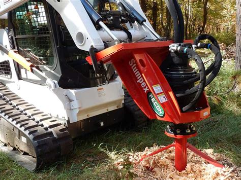 stump auger for skid steer|stump grinder attachment for excavator.